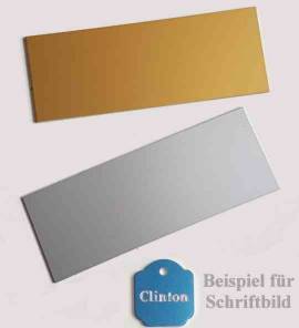 Klingelschild Alu/Gravosal gold oder silber - Bild vergrern 