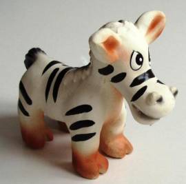 Safari-Tiere Zebra Latex - Bild vergrern 