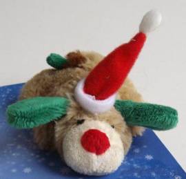 Weihnachts-Figuren aus Plsch - Bild vergrern 